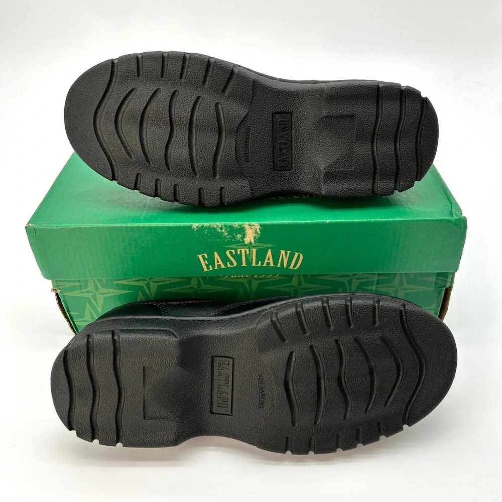 Kids Oxford Dress Shoes Eastland Plainview Size 4 Big Kids Black Leather NEW